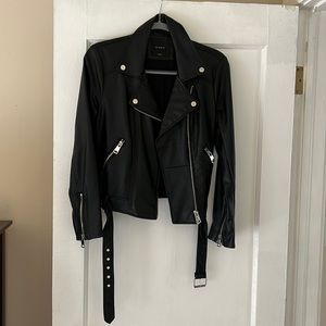 Elodie Faux Leather Moto Jacket XS/S